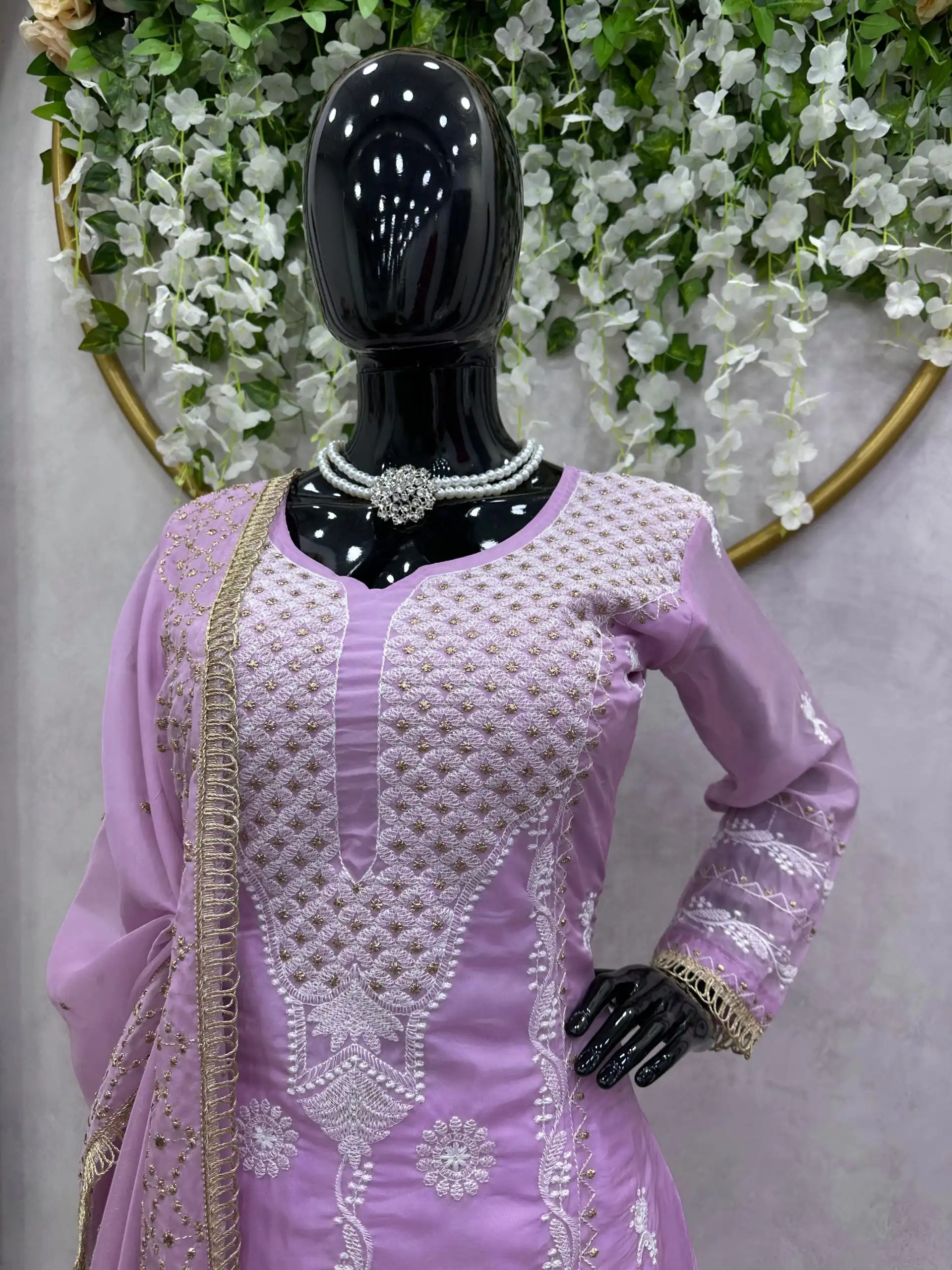  RTC 5689 Purple Color Tabby Organza Thread Sequence Work Kurti Casual, Wedding, Party, Festive, Events Etc. Expected Delivery 4-6 Working Days @1999/- | Kurti, Bollywood Kurti, Creative Kurtis, Designer Kurti, Party Wear Kurti, Selfie Kurti