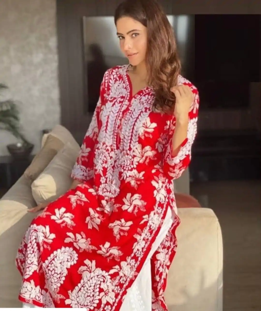 ST 150 Red Color Foix Georgette Fancy Digital Printed Salwar Suit Casual, Wedding, Party, Festive, Events Etc. Expected Delivery 4-6 Working Days @1750/- | Jump Suits, Salwar suit, Designer Suits, Casual Suits, Creative suits, Palazzo Suits, Party Wear Suits, Patiala Suits, Straight Suits