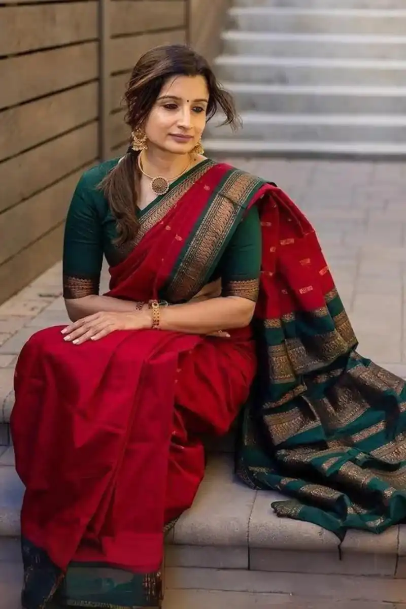 KP - 5044 Red Color Soft Lichi Silk Jacquard On All Over Saree Casual, Party Wear, Wedding, Events Etc. Expected Delivery 4-6 Working Days @1449/- | Sarees, Bollywood Sarees, Creative Sarees, Designer Sarees, Embroidered Sarees, Ethnic Saree, Modern Digital sarees, Party Wear Sarees