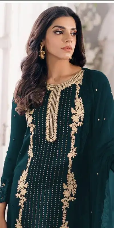 FC Mariya 1032 Stone Green Color Heavy Georgette Embroidery Anarkali Suit Wedding, Party, Festive events, etc. Expected Delivery  4-6 Working Days @1949/- | Anarkali Suits, Bollywood Anarkali, Creative-Anarkali, Designer Anarkali, Embroidered Anarkali, Party Wear Anarkali