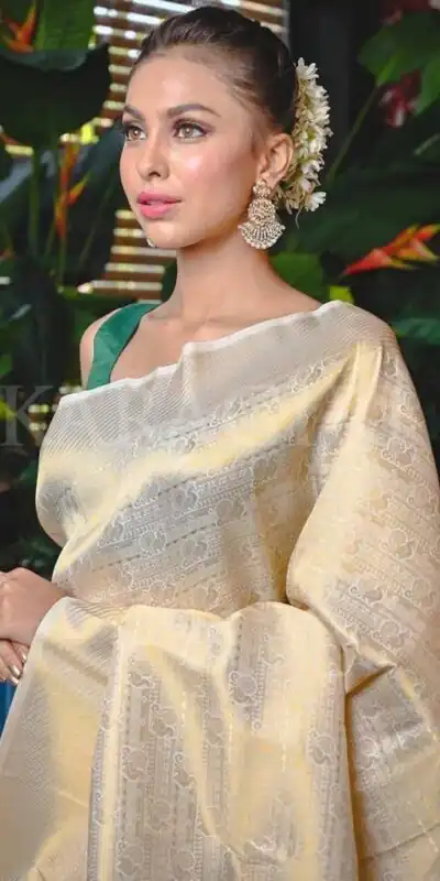 KP 5054  White Color Soft Lichi Silk Jacquard Rich Pallu Saree Casual, Party Wear, Wedding, Events Etc. Expected Delivery 4-6 Working Days @1349/- | Sarees, Bollywood Sarees, Creative Sarees, Designer Sarees, Embroidered Sarees, Ethnic Saree, Modern Digital sarees, Party Wear Sarees