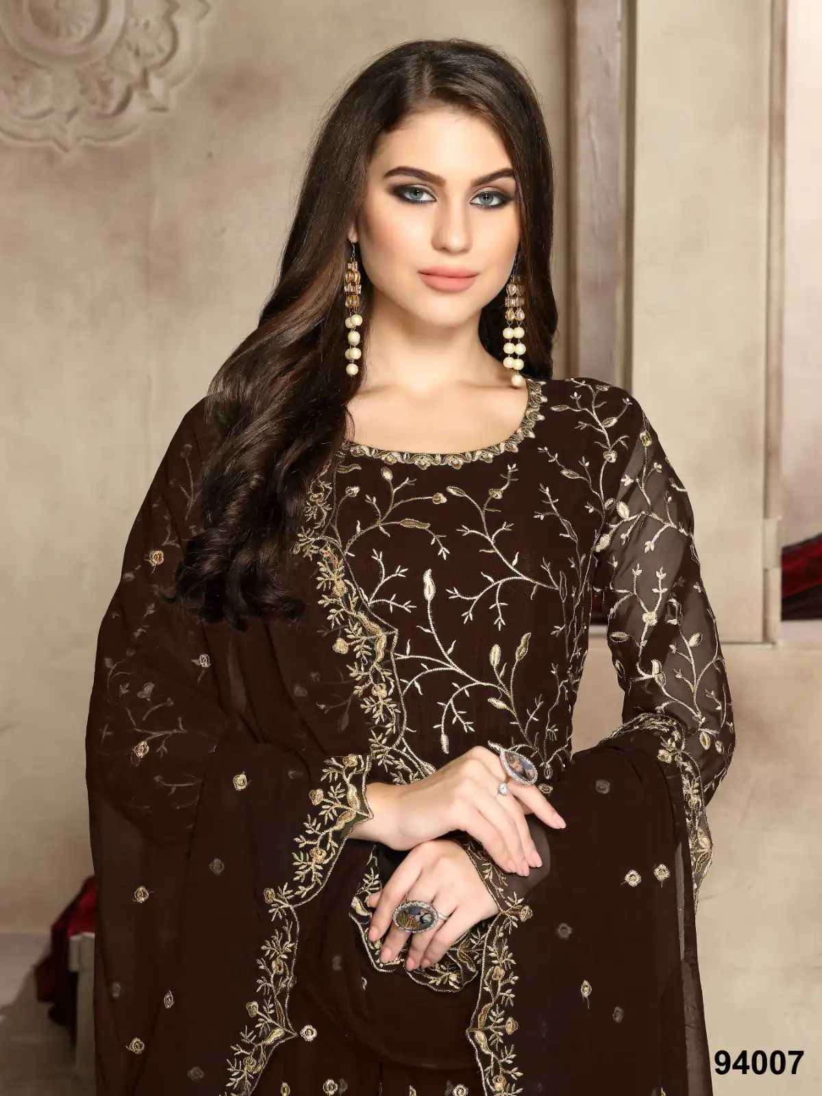  FC 94008 coffee Color Georgette Multi Thread Zari Stich Anarkali Suit Wedding, Party, Festive events, etc. Expected Delivery  4-6 Working Days @2149/- | Anarkali Suits, Bollywood Anarkali, Creative-Anarkali, Designer Anarkali, Embroidered Anarkali, Party Wear Anarkali