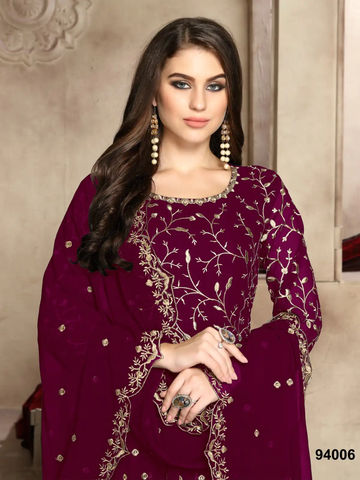 FC 94005 Maroon Color Georgette Multi Thread Zari Stich Anarkali Suit Wedding, Party, Festive events, etc. Expected Delivery 4-6 Working Days @2149/- | Anarkali Suits, Bollywood Anarkali, Creative-Anarkali, Designer Anarkali, Embroidered Anarkali, Party Wear Anarkali