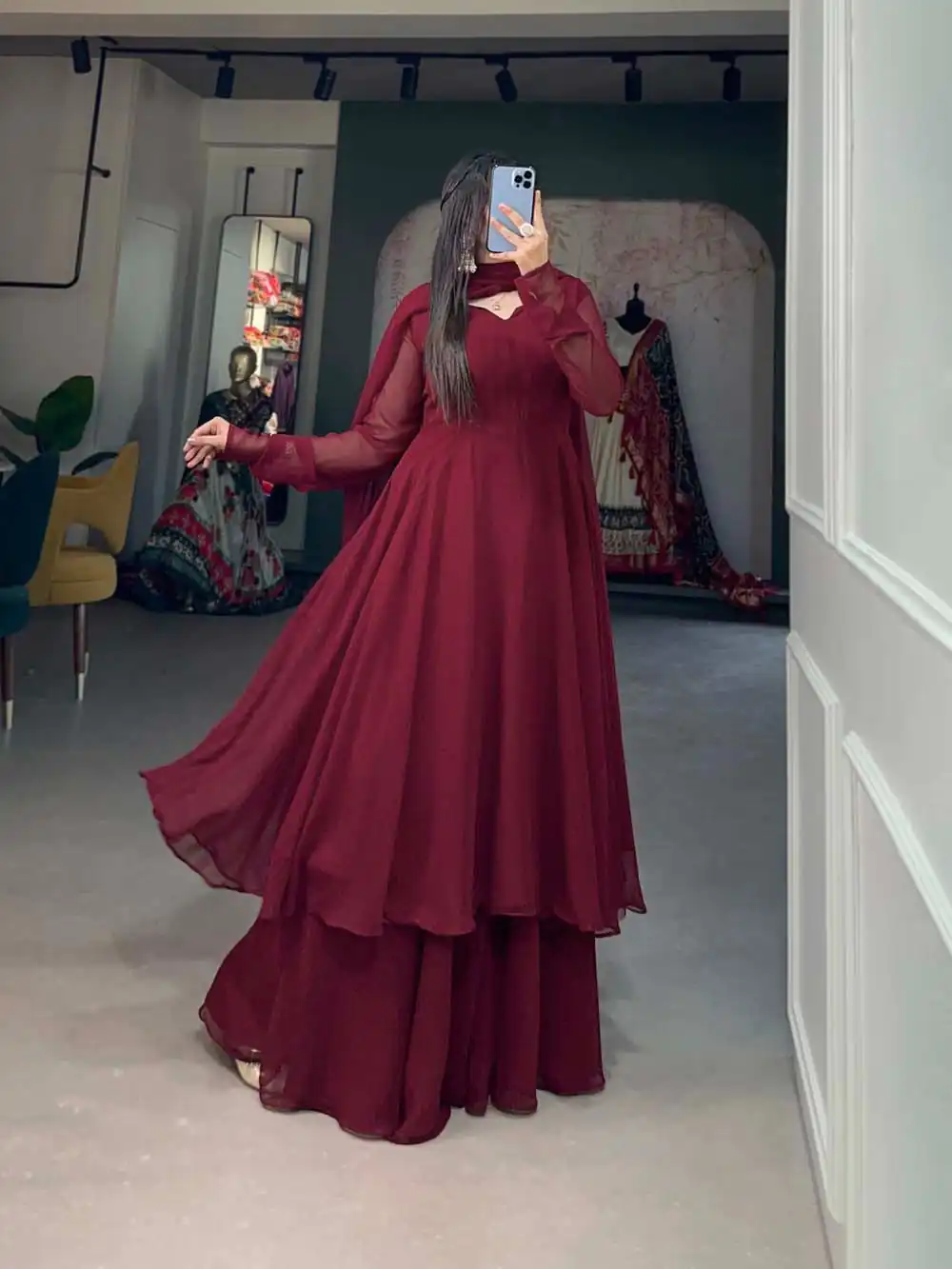 YNF3502 Maroon Color Georgette Plain Top Plain Plaza And Dupatta Casual, Wedding, Party, Festive, Events Etc.  Expected Delivery  4-6 Working Days @1999/- | Jump Suits, Salwar suit, Designer Suits, Casual Suits, Creative suits, Palazzo Suits, Party Wear Suits, Patiala Suits, Straight Suits