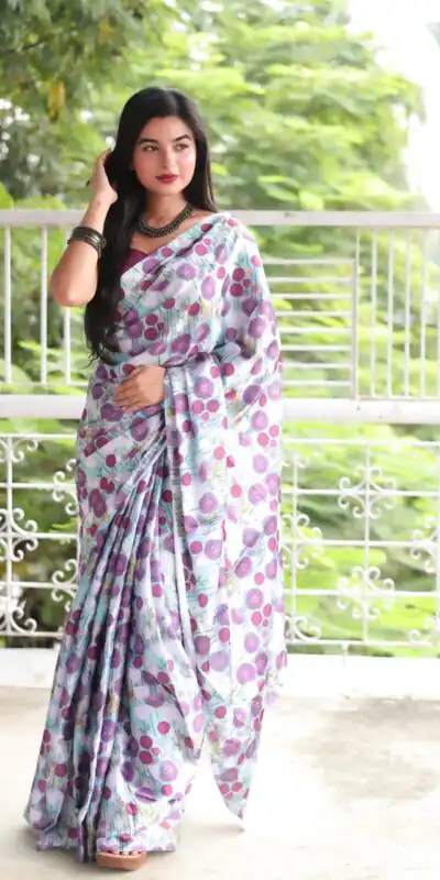 Veechis 105 Light Purple Heavy Devsena Soft Silk Saree Digital Print Saree Casual, Party , Festive, Events Etc. Expected Delivery 4-6 Working Days @1499/- | Sarees, Bollywood Sarees, Creative Sarees, Designer Sarees, Embroidered Sarees, Modern Digital sarees, Party Wear Sarees