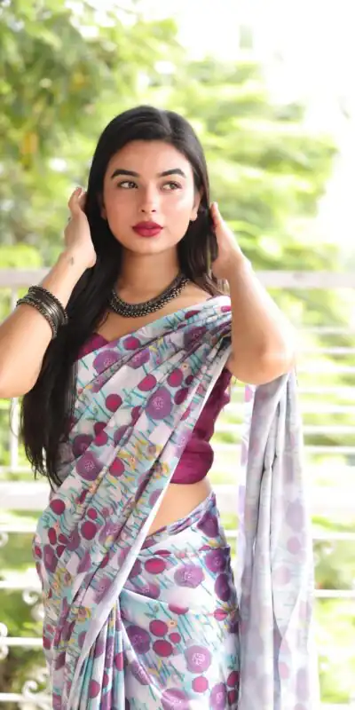 Veechis 105 Light Purple Heavy Devsena Soft Silk Saree Digital Print Saree Casual, Party , Festive, Events Etc. Expected Delivery 4-6 Working Days @1499/- | Sarees, Bollywood Sarees, Creative Sarees, Designer Sarees, Embroidered Sarees, Modern Digital sarees, Party Wear Sarees