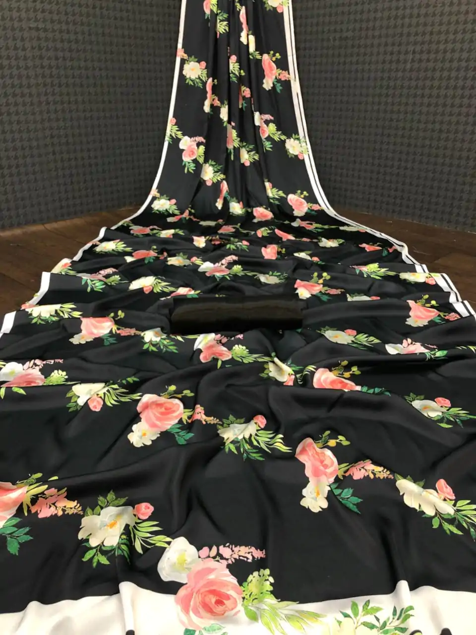 Veechis AROHI Light Black Color Heavy Devsena Soft Silk Saree Digital Print Saree Casual, Party , Festive, Events Etc. Expected Delivery 4-6 Working Days @1499/- | Sarees, Bollywood Sarees, Creative Sarees, Designer Sarees, Embroidered Sarees, Modern Digital sarees, Party Wear Sarees
