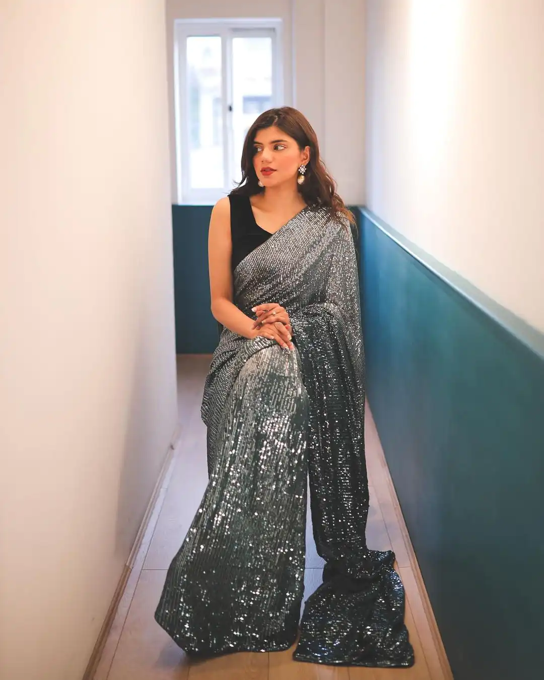 DF 3408 Black A Color Georgette Digital Printed Sequence Embroidery Saree Casual, Party Wear, Wedding, Events Etc Delivery Expected.4-6 Working Days 1899/- | Sarees, Bollywood Sarees, Creative Sarees, Designer Sarees, Embroidered Sarees, Ethnic Saree, Modern Digital sarees, Party Wear Sarees