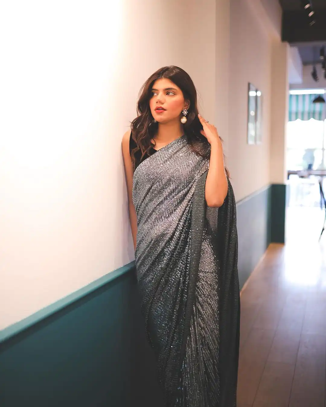 DF 3408 Black A Color Georgette Digital Printed Sequence Embroidery Saree Casual, Party Wear, Wedding, Events Etc Delivery Expected.4-6 Working Days 1899/- | Sarees, Bollywood Sarees, Creative Sarees, Designer Sarees, Embroidered Sarees, Ethnic Saree, Modern Digital sarees, Party Wear Sarees