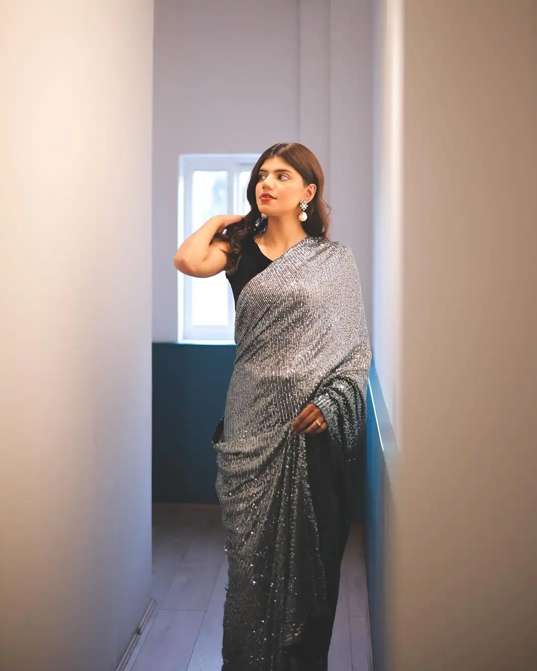 DF 3408 Black A Color Georgette Digital Printed Sequence Embroidery Saree Casual, Party Wear, Wedding, Events Etc Delivery Expected.4-6 Working Days 1899/- | Sarees, Bollywood Sarees, Creative Sarees, Designer Sarees, Embroidered Sarees, Ethnic Saree, Modern Digital sarees, Party Wear Sarees