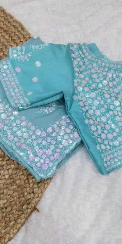 SF Salaar 263 Blue Color Pure Soft Tabby Organza Butta Nd Work Saree Casual, Wedding, Festive, Events Etc. Expected Delivery 4-6 Working Days @2149/- | Sarees, Bollywood Sarees, Creative Sarees, Designer Sarees, Embroidered Sarees, Ethnic Saree, Modern Digital sarees, Party Wear Sarees