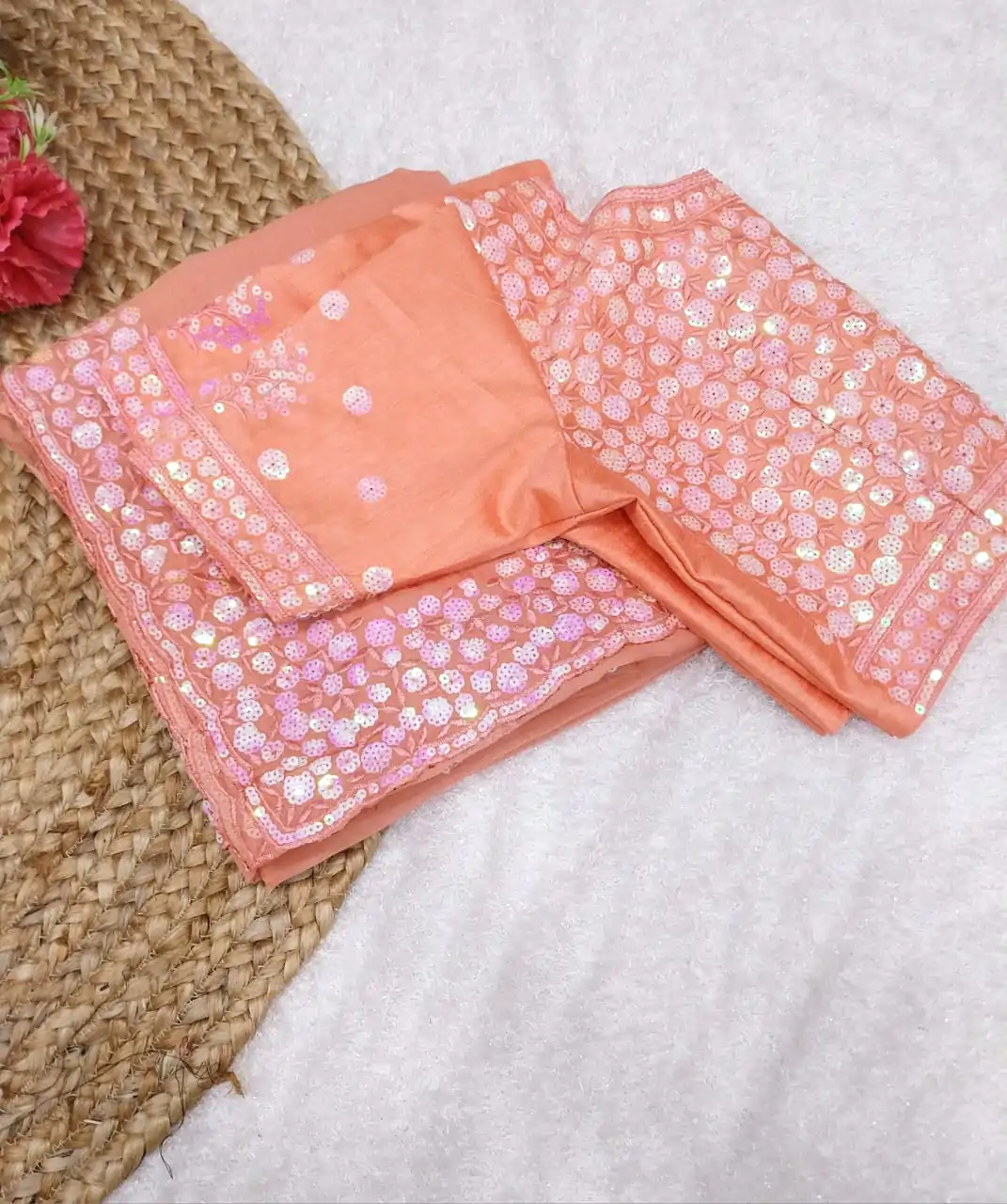 SF Salaar 263 Orange Color Pure Soft Tabby Organza Butta Nd Work Saree Casual, Wedding, Festive, Events Etc. Expected Delivery  4-6 Working Days @2149/- | Sarees, Bollywood Sarees, Creative Sarees, Designer Sarees, Embroidered Sarees, Ethnic Saree, Modern Digital sarees, Party Wear Sarees