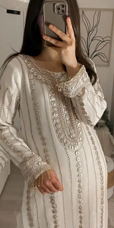 LG 1832 White Color Georgette Embroidery Foil Work Salwar Suit Casual, Wedding, Festive, Events Expected Delivery 4-6 Working Days @2149/- | Jump Suits, Salwar suit, Designer Suits, Casual Suits, Creative suits, Palazzo Suits, Party Wear Suits, Patiala Suits, Straight Suits