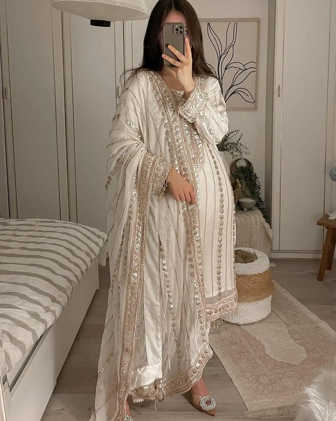 LG 1832 White Color Georgette Embroidery Foil Work Salwar Suit Casual, Wedding, Festive, Events Expected Delivery 4-6 Working Days @2149/- | Jump Suits, Salwar suit, Designer Suits, Casual Suits, Creative suits, Palazzo Suits, Party Wear Suits, Patiala Suits, Straight Suits