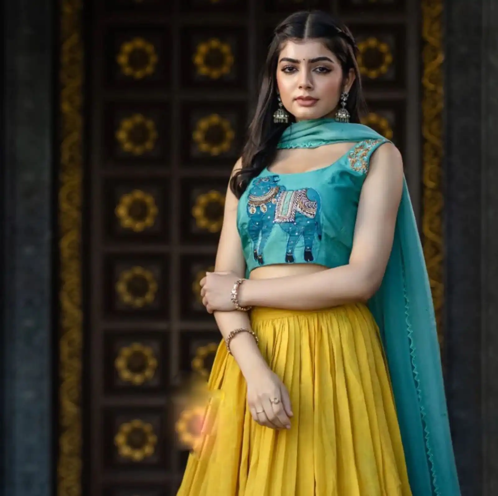 PC 290 Mustard Color Chant Crepe Kalamkari Print Lehenga Choli Casual, Party Wear, Events, Festivals Wear Etc. Expected Delivery 4-6 Working Days @2049/- | Lehenga, Bollywood Lehenga, Creative Lehenga, Designer Lehenga, Embroidered Lehenga, Party Wear Lehenga