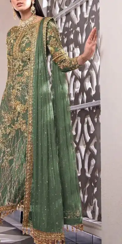 Ds 455 Green Color Net Embroidery Diamond Work Sharara Suit With Diamond Work    Wedding, Party, Festive, Events Etc. Expected Delivery 4-6 Working Days @1949/ | Salwar suit, Designer Suits, Casual Suits, Creative suits, Palazzo Suits, Party Wear Suits, Straight Suits