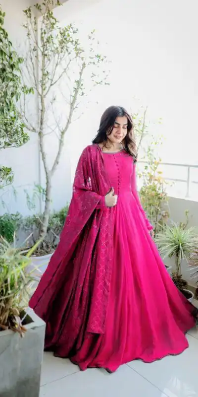 FC Noor Pink  Georgette Embroidery Work Anarkali Suit Wedding, Party, Festive events, etc. Expected Delivery  4-6 Working Days @2399/- Only FC 1699Pink  | Anarkali Suits, Bollywood Anarkali, Creative-Anarkali, Designer Anarkali, Embroidered Anarkali, Party Wear Anarkali