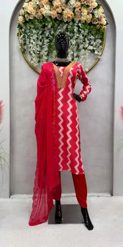 FC 5683 Pink Maslin Digital Print Thread Sequence Kurti thread Work Dupatta Wedding, Party, Festive, Events Etc. Expected Delivery 4-6 Working Days @1849/- | Kurti, Bollywood Kurti, Creative Kurtis, Designer Kurti, Party Wear Kurti, Selfie Kurti