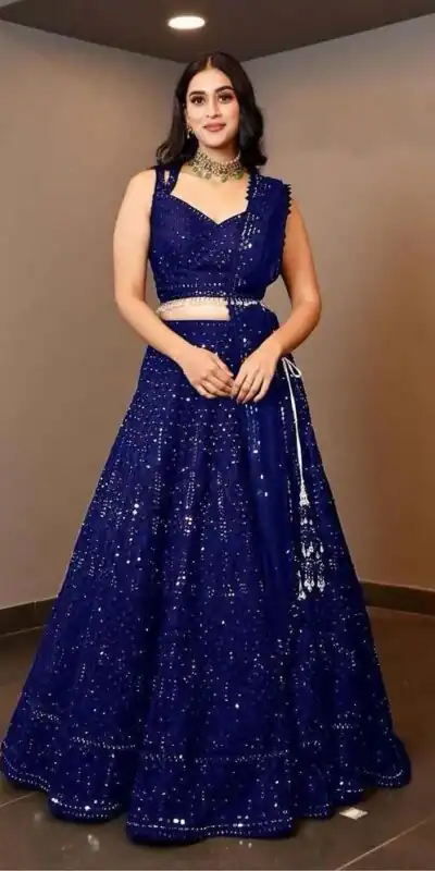 RC 215 Royal Blue Color Heavy Georgette Embroidery Sequins Work lace border Lehenga Choli Casual, Wedding, Party, Festive, Events Etc. 4-6 Working Days 1999 | Lehenga, Bollywood Lehenga, Creative Lehenga, Designer Lehenga, Embroidered Lehenga, Party Wear Lehenga