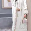 Glamorous White Color Heavy Georgette Embroidery Salwar Suit