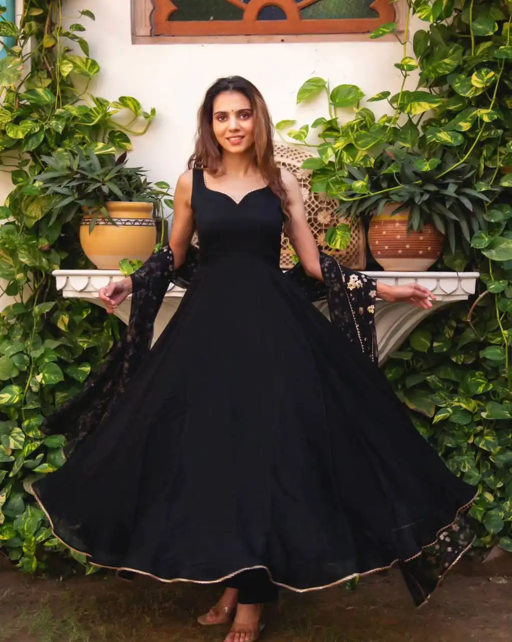 SRK 5128 Black Color Heavy Faux Georgette With Fully Flair Salwar Suit Wedding, Party, Festive, Events Expected Delivery 4-6 Working Days @ 1899/- | Jump Suits, Salwar suit, Designer Suits, Casual Suits, Creative suits, Palazzo Suits, Party Wear Suits, Patiala Suits, Straight Suits
