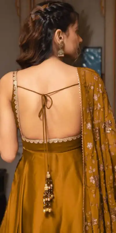 SRK 5128 Coffee Color Heavy Faux Georgette With Fully Flair Salwar Suit Wedding, Party, Festive, Events Expected Delivery 4-6 Working Days @ 1899/- | Jump Suits, Salwar suit, Designer Suits, Casual Suits, Creative suits, Palazzo Suits, Party Wear Suits, Patiala Suits, Straight Suits