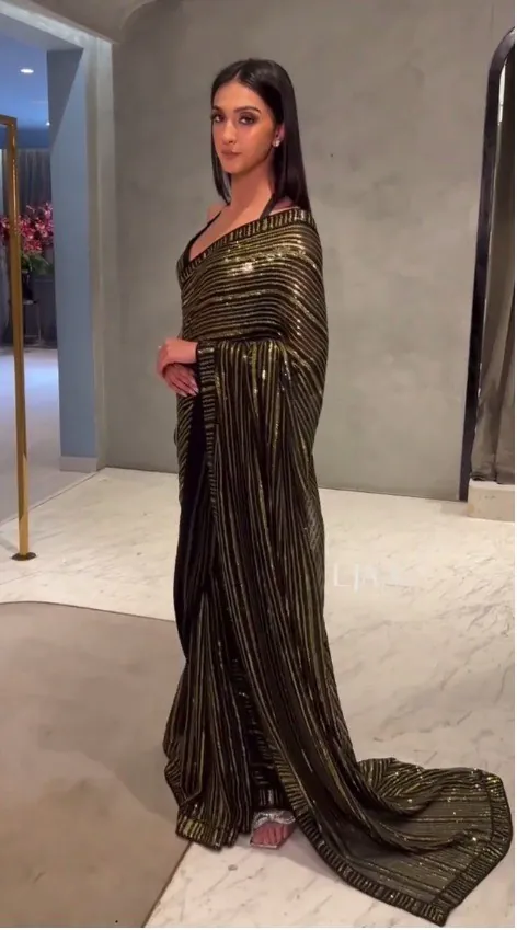 KT 296 Black  Color Georgette Heavy Sequence And Thread Work Saree Casual, Party Wear, Wedding Expected Delivery 4-6 Working Days@1899/ | Sarees, Bollywood Sarees, Creative Sarees, Designer Sarees, Embroidered Sarees, Party Wear Sarees