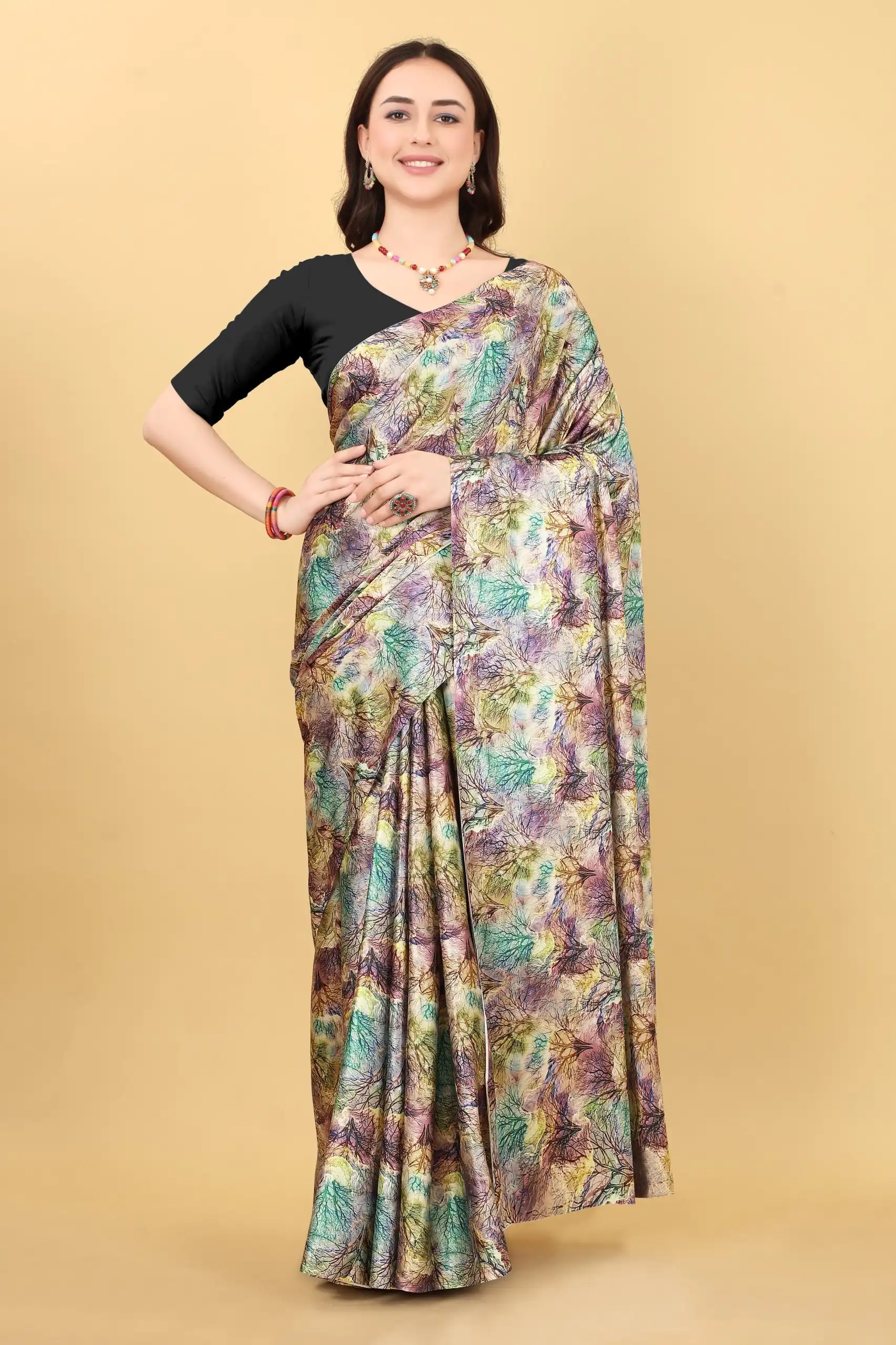 Veechis 106 Grey Color Heavy Devsena Soft Silk Beautiful Digital Printed Saree Casual, Party Festive, Events Etc. Expected Delivery 4-6 Working Days @1499/ | Sarees, Bollywood Sarees, Creative Sarees, Designer Sarees, Embroidered Sarees, Modern Digital sarees, Party Wear Sarees