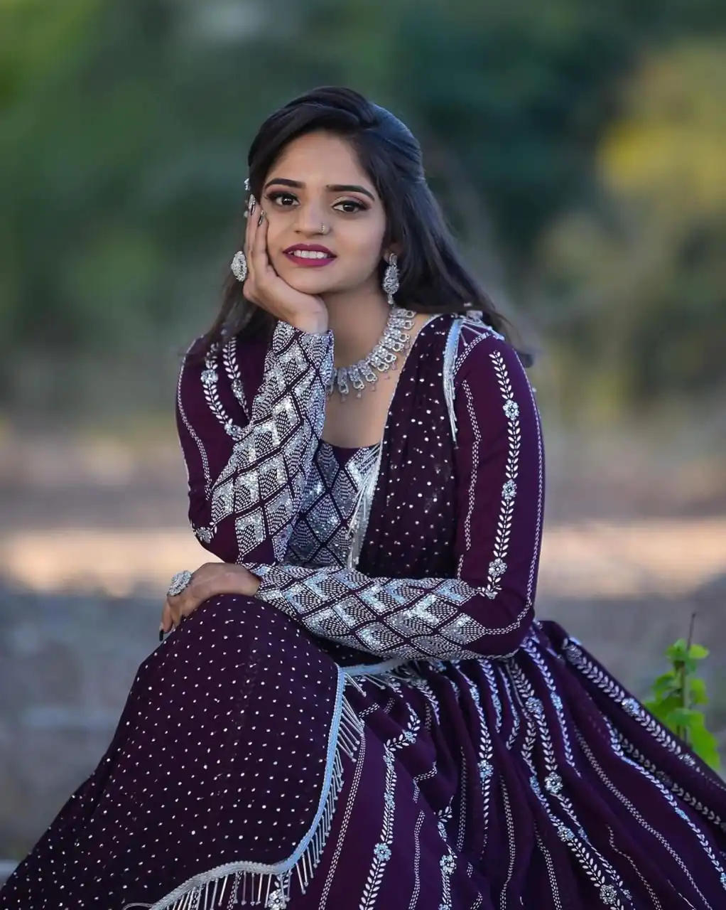 Ram 001 Maroon Color Georgette Sequence Thread Work With Zari Lehenga Choli Casual, Wedding, Festive, Events Expected Delivery 4-6 Working Days @3199/- | Lehenga, Bollywood Lehenga, Creative Lehenga, Designer Lehenga, Embroidered Lehenga, Party Wear Lehenga