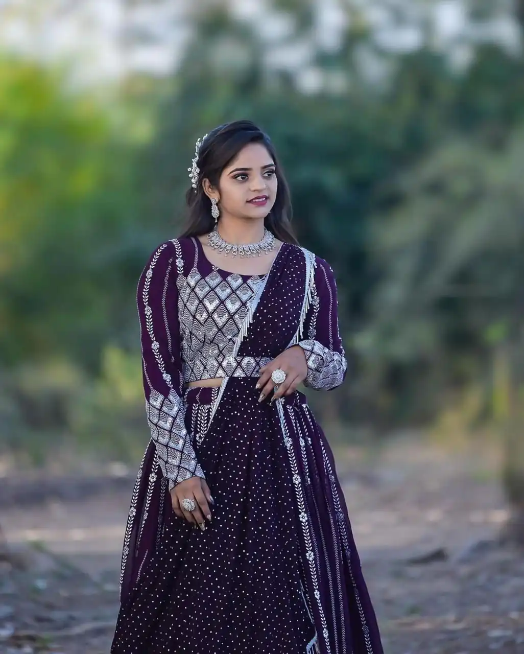 Ram 001 Maroon Color Georgette Sequence Thread Work With Zari Lehenga Choli Casual, Wedding, Festive, Events Expected Delivery 4-6 Working Days @3199/- | Lehenga, Bollywood Lehenga, Creative Lehenga, Designer Lehenga, Embroidered Lehenga, Party Wear Lehenga