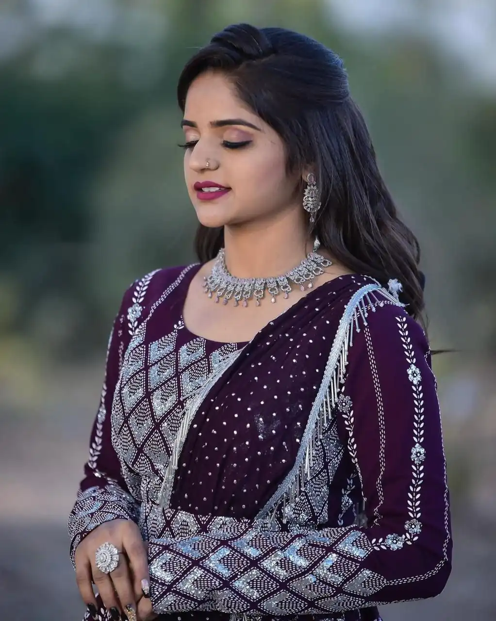 Ram 001 Maroon Color Georgette Sequence Thread Work With Zari Lehenga Choli Casual, Wedding, Festive, Events Expected Delivery 4-6 Working Days @3199/- | Lehenga, Bollywood Lehenga, Creative Lehenga, Designer Lehenga, Embroidered Lehenga, Party Wear Lehenga