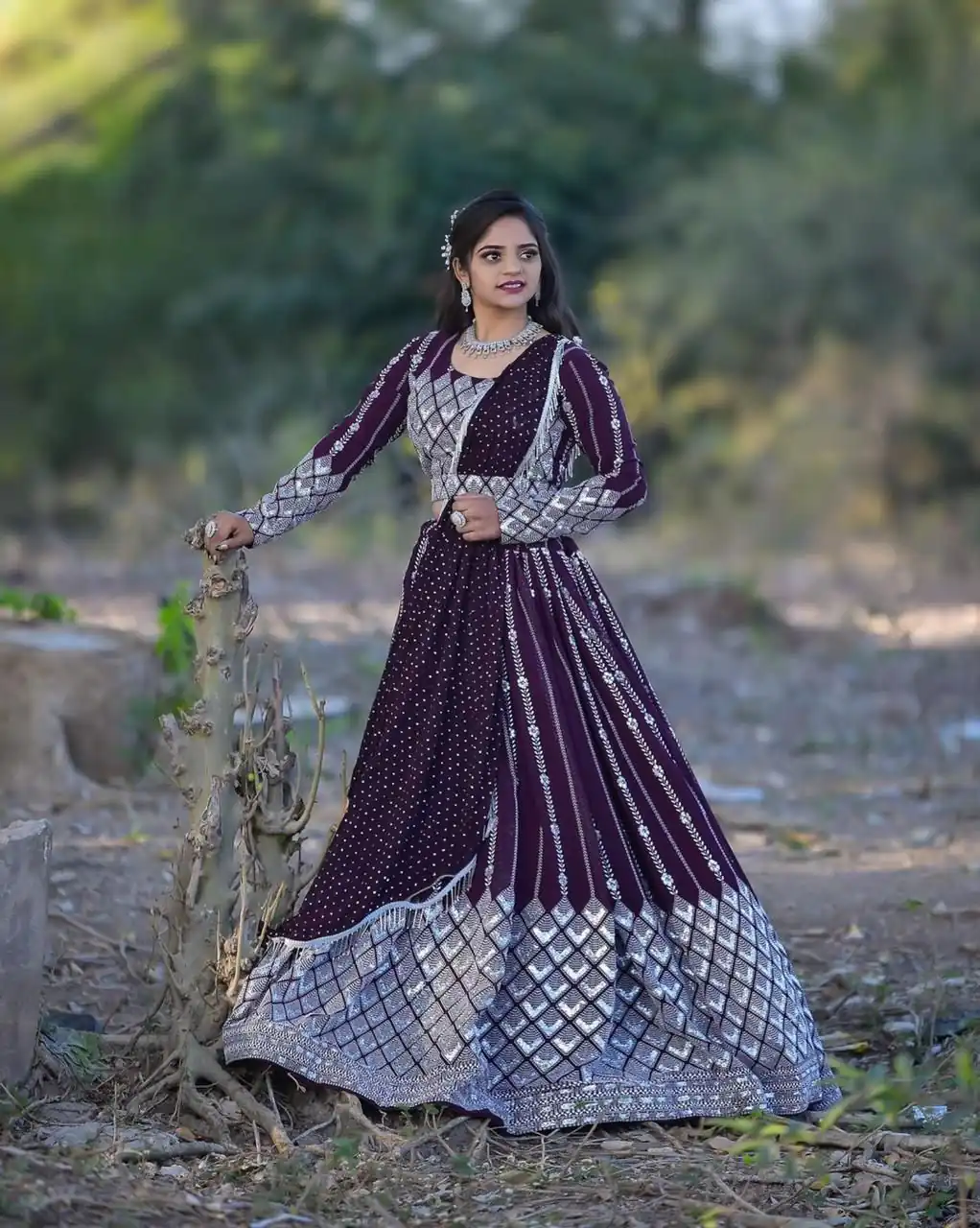 Ram 001 Maroon Color Georgette Sequence Thread Work With Zari Lehenga Choli Casual, Wedding, Festive, Events Expected Delivery 4-6 Working Days @3199/- | Lehenga, Bollywood Lehenga, Creative Lehenga, Designer Lehenga, Embroidered Lehenga, Party Wear Lehenga