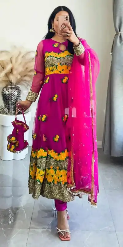 KD 1386 Pink Soft Net Thread With Sequence Salwar Suit Casual, Party, Wedding, Festive, Events Etc.  Expected Delivery  4-6 Working Days @2199/- Only | Jump Suits, Salwar suit, Designer Suits, Casual Suits, Creative suits, Palazzo Suits, Party Wear Suits, Patiala Suits, Straight Suits