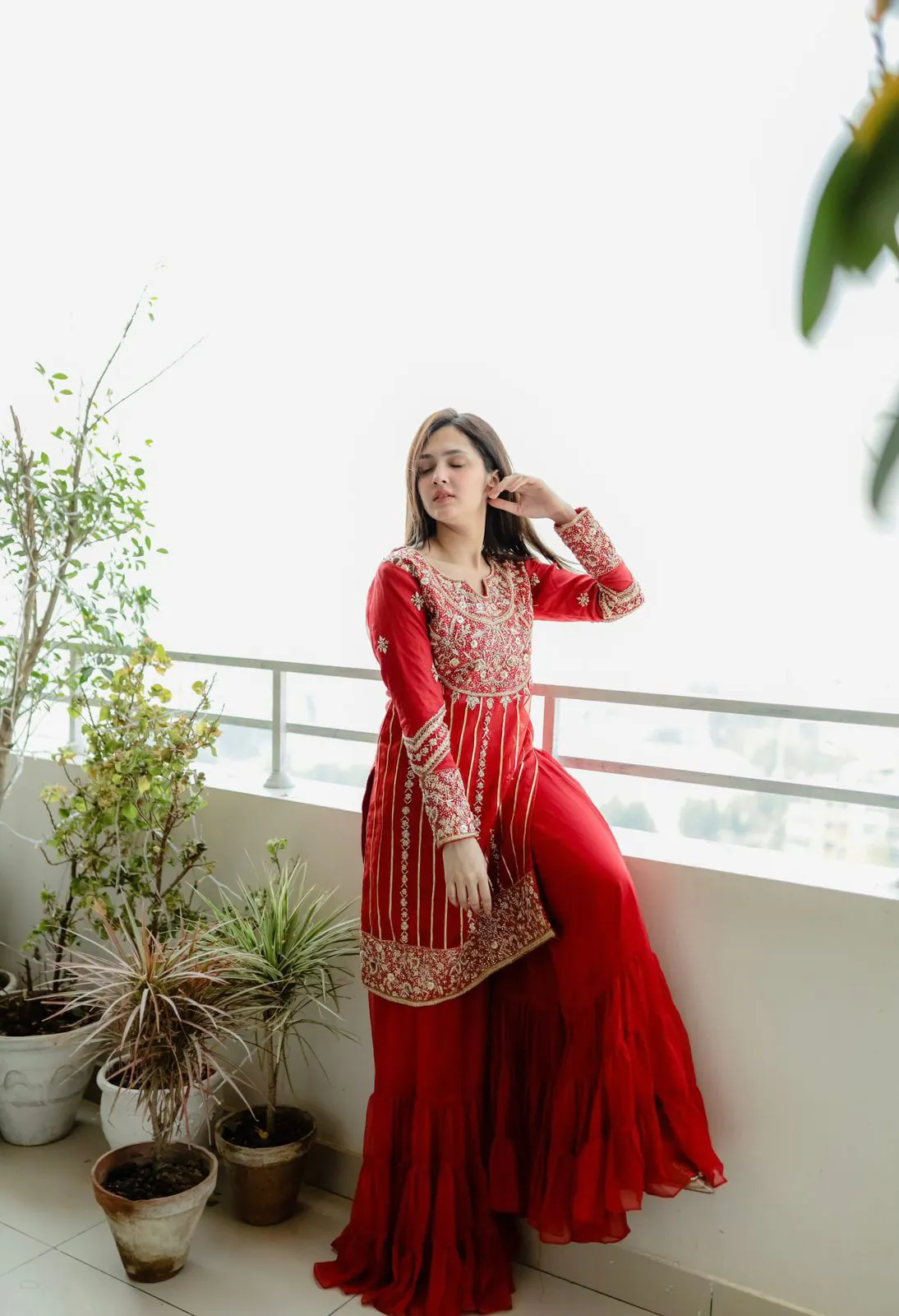 KD 1241 Red Color Faux Georgette Thread Sequence Salwar Suit Casual, Party, Wedding, Festive, Events Etc.  Expected Delivery 4-6 Working Days @1949/- | Jump Suits, Salwar suit, Designer Suits, Casual Suits, Creative suits, Palazzo Suits, Party Wear Suits, Patiala Suits, Straight Suits