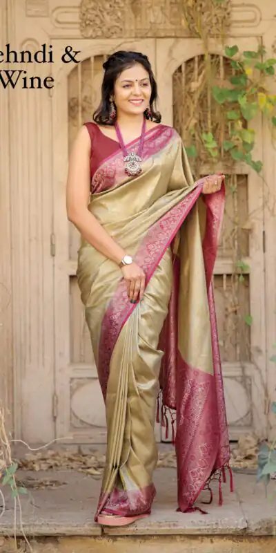 GK Golden Color Soft Kanjivaram Silk Beautiful Rich Pallu Jacquard All Over Saree Events Casual Wedding Festive . Expected Delivery 4-6 Working Days @1999/- | Sarees, Bollywood Sarees, Creative Sarees, Designer Sarees, Embroidered Sarees, Ethnic Saree, Modern Digital sarees, Party Wear Sarees