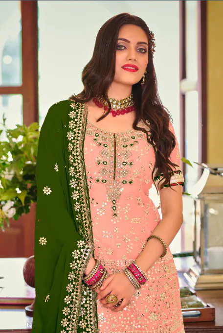 DS 1364 Light Pink Color Faux Georgette Embroidery Work Salwar Suit Wedding, Party, Festive, Events Expected Delivery 4-6 Working Days @ 2299/- | Jump Suits, Salwar suit, Designer Suits, Casual Suits, Creative suits, Palazzo Suits, Party Wear Suits, Patiala Suits, Straight Suits