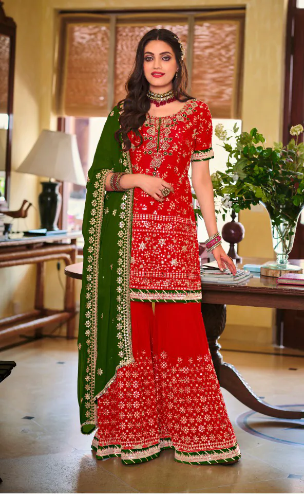 DS 1364 Maroon Color Faux Georgette Embroidery Work Salwar Suit Wedding, Party, Festive, Events Expected Delivery 4-6 Working Days @ 2299/- | Jump Suits, Salwar suit, Designer Suits, Casual Suits, Creative suits, Palazzo Suits, Party Wear Suits, Patiala Suits, Straight Suits