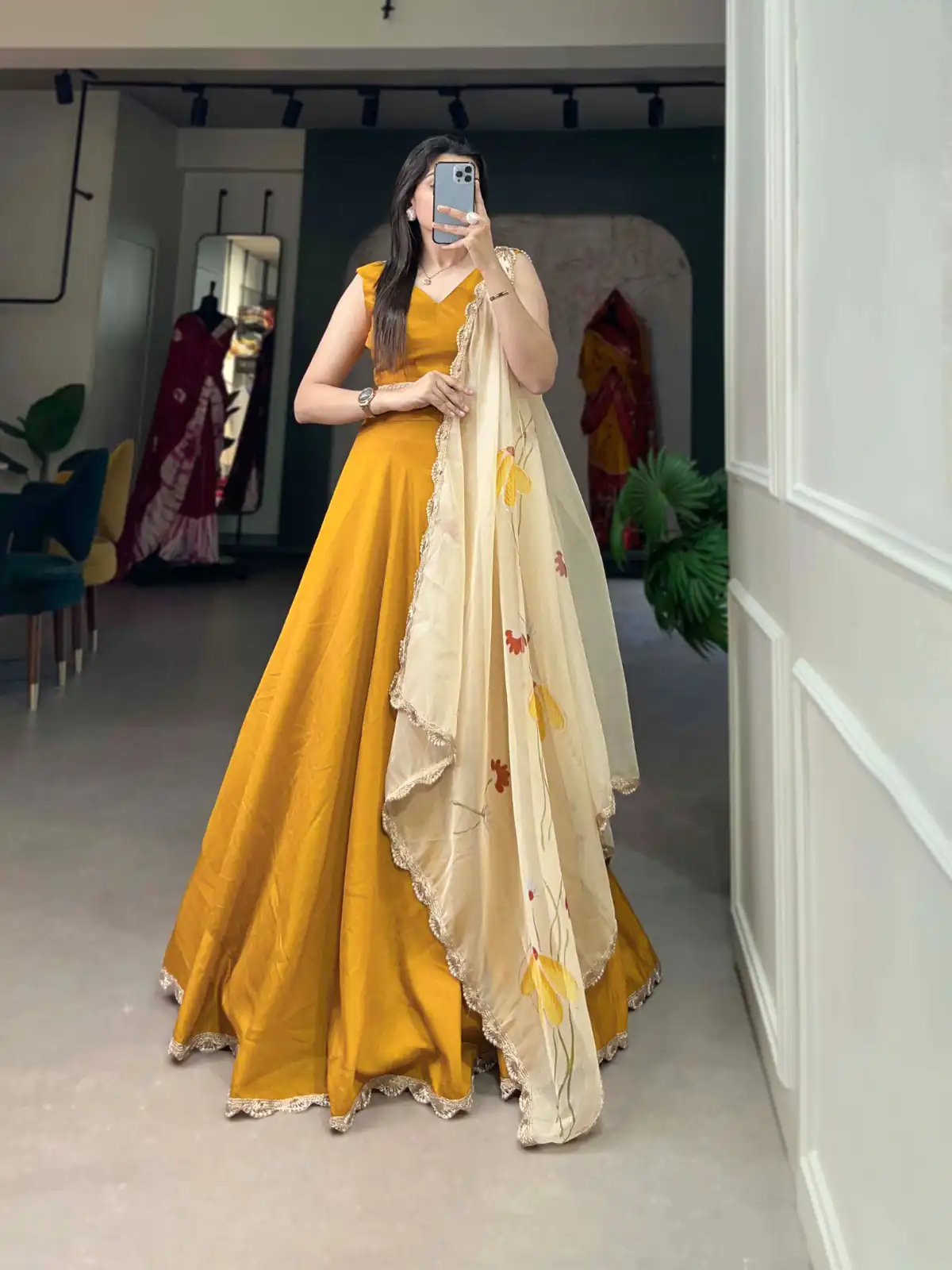 LNB1004 Mustard Color Polyester Viscose Chadri Lehenga Choli Gotta Patti Lace Festive Party Wedding, Events etc. Delivery 4-6 Working Days @2349/- | Lehenga, Bollywood Lehenga, Creative Lehenga, Designer Lehenga, Embroidered Lehenga, Party Wear Lehenga