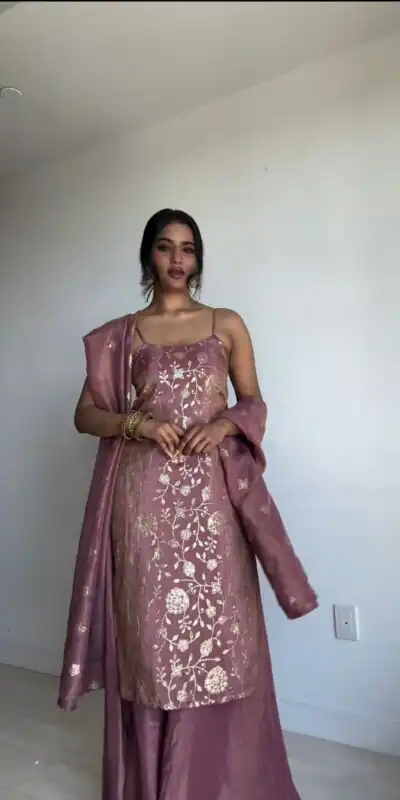 KD 1435 Pink Color Jimmy Chu Thread & Sequence Work Salwar Suit Casual, Party, Festive, Events Wedding Etc.  Expected Delivery 4-6 Working Days @1999/- Only | Jump Suits, Salwar suit, Designer Suits, Casual Suits, Creative suits, Palazzo Suits, Party Wear Suits, Straight Suits