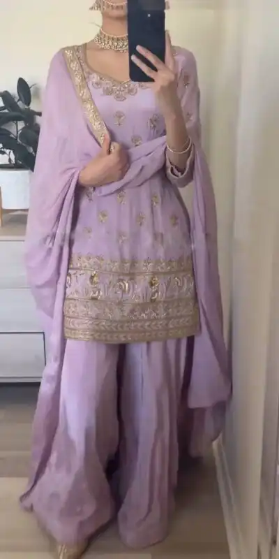 SRK 5144 Purple Color Heavy Faux Georgette Embroidery Sequence Work Salwar Suit Wedding, Party, Festive, Events Expected Delivery 4-6 Working Days @ 1950/- | Jump Suits, Salwar suit, Designer Suits, Casual Suits, Creative suits, Palazzo Suits, Party Wear Suits, Patiala Suits, Straight Suits