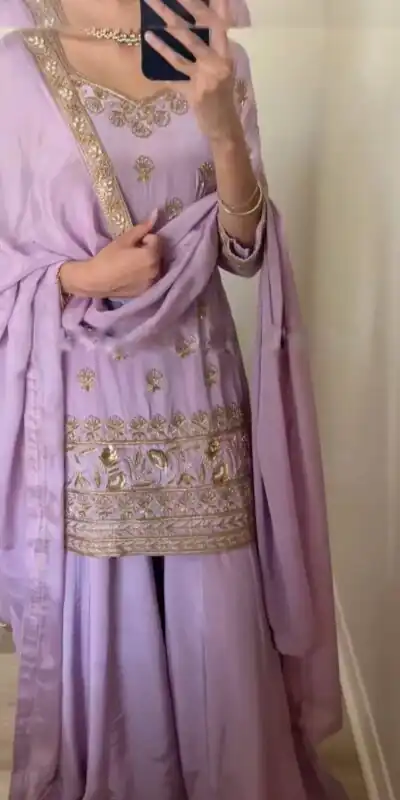 SRK 5144 Purple Color Heavy Faux Georgette Embroidery Sequence Work Salwar Suit Wedding, Party, Festive, Events Expected Delivery 4-6 Working Days @ 1950/- | Jump Suits, Salwar suit, Designer Suits, Casual Suits, Creative suits, Palazzo Suits, Party Wear Suits, Patiala Suits, Straight Suits