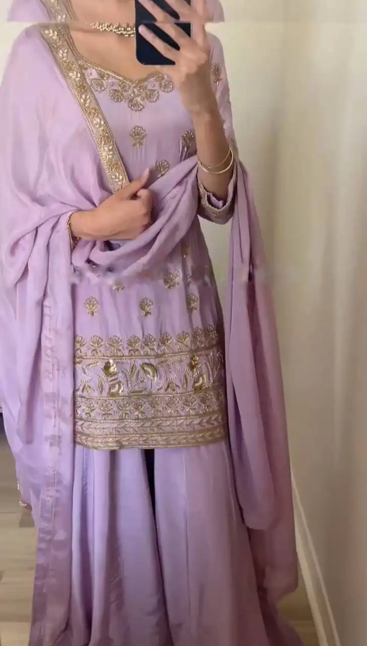 SRK 5144 Purple Color Heavy Faux Georgette Embroidery Sequence Work Salwar Suit Wedding, Party, Festive, Events Expected Delivery 4-6 Working Days @ 1950/- | Jump Suits, Salwar suit, Designer Suits, Casual Suits, Creative suits, Palazzo Suits, Party Wear Suits, Patiala Suits, Straight Suits