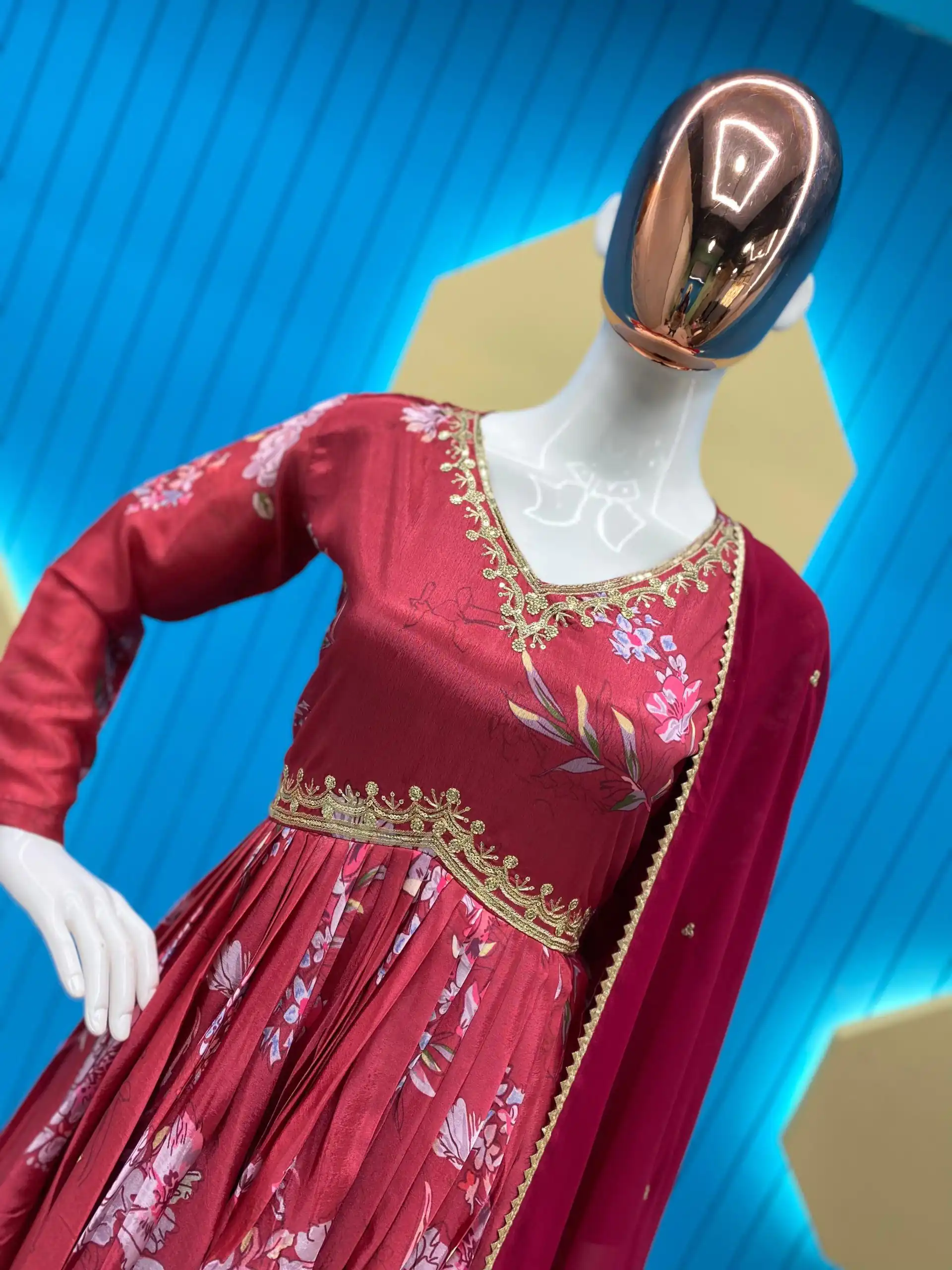  LG-1808 Red Color Chinon Printed Sequence Embroidery Work Salwar Suit Casual, Wedding, Festive, Events Etc. Expected Delivery 4-6 Working Days @1849/- | Salwar suit, Designer Suits, Casual Suits, Creative suits, Party Wear Suits, Patiala Suits, Straight Suits