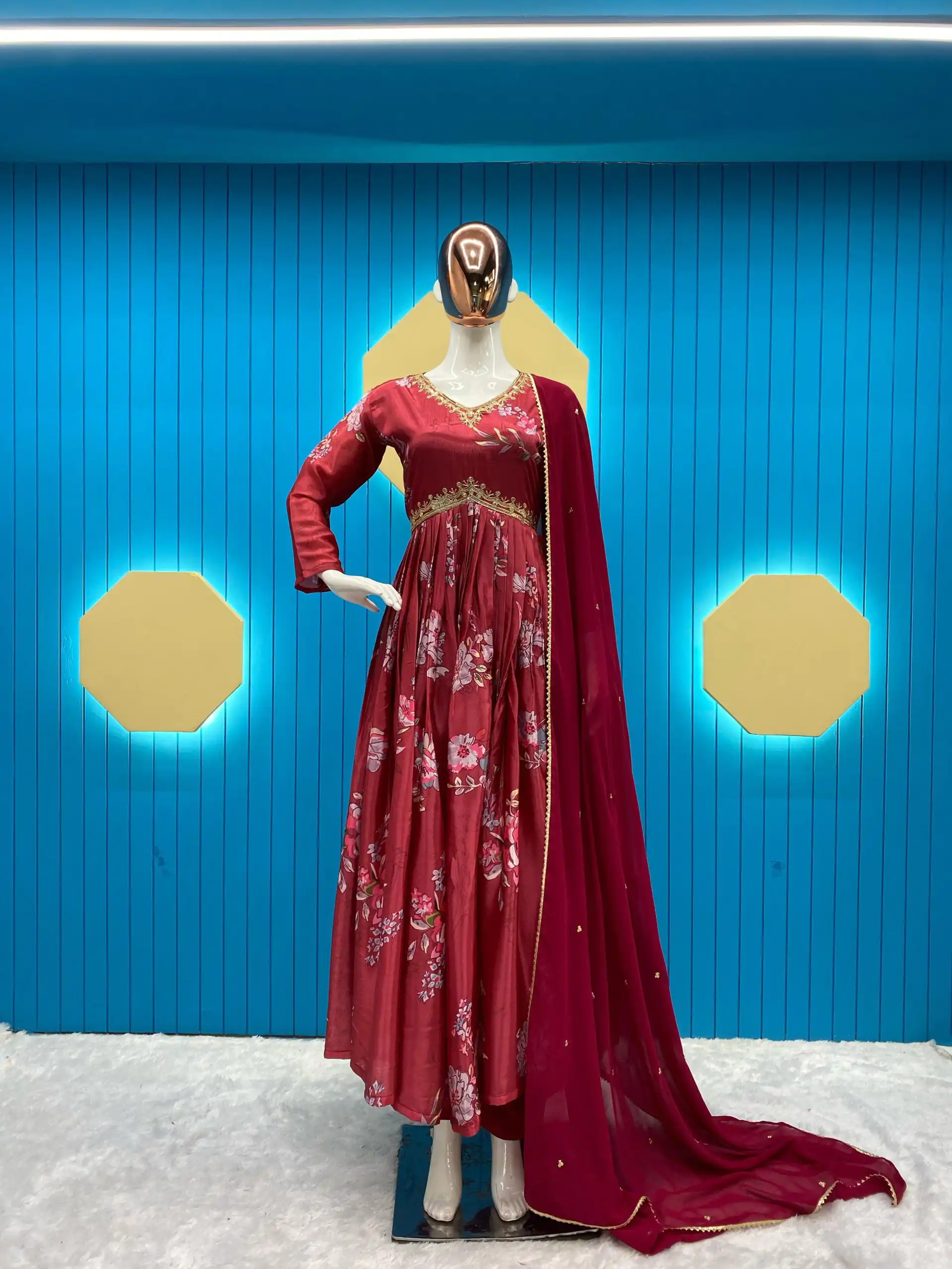  LG-1808 Red Color Chinon Printed Sequence Embroidery Work Salwar Suit Casual, Wedding, Festive, Events Etc. Expected Delivery 4-6 Working Days @1849/- | Salwar suit, Designer Suits, Casual Suits, Creative suits, Party Wear Suits, Patiala Suits, Straight Suits