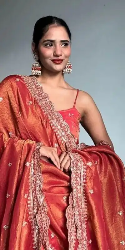 KD 1435 Red Color Jimmy Chu Thread & Sequence Work Salwar Suit Casual, Party, Festive, Events Wedding Etc. Expected Delivery 4-6 Working Days @1999/- Only | Jump Suits, Salwar suit, Designer Suits, Casual Suits, Creative suits, Palazzo Suits, Party Wear Suits, Straight Suits