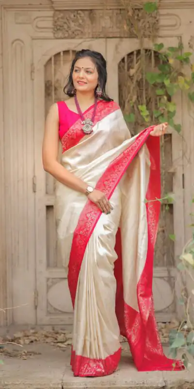 GK kanjivaram Silver Color Soft Kanjivaram Silk Beautiful Rich Pallu Jacquard Saree Events Casual Wedding Festive. Expected Delivery 4-6 Working Days @1999/- | Sarees, Bollywood Sarees, Creative Sarees, Designer Sarees, Embroidered Sarees, Ethnic Saree, Modern Digital sarees, Party Wear Sarees