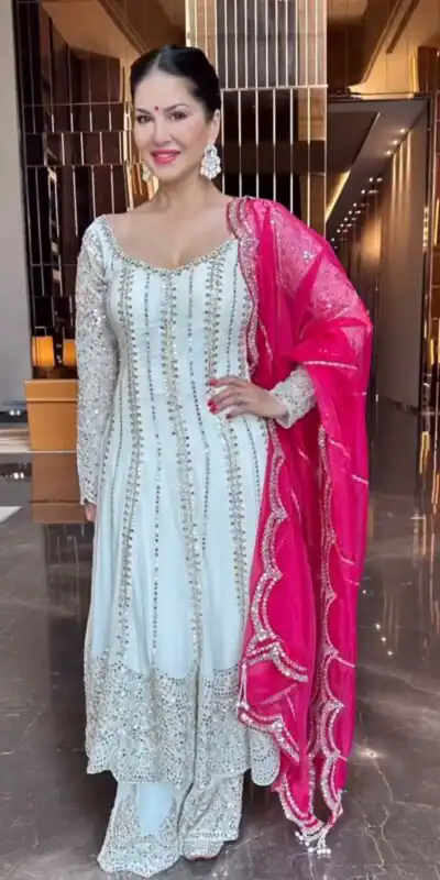 SSR 461 White Color Chinon Silk Embroidery Sequence Salwar Suit Wedding, Party, Festive, Events Expected Delivery 4-6 Working Days @ 2249/- Only | Salwar suit, Designer Suits, Casual Suits, Creative suits, Party Wear Suits, Straight Suits