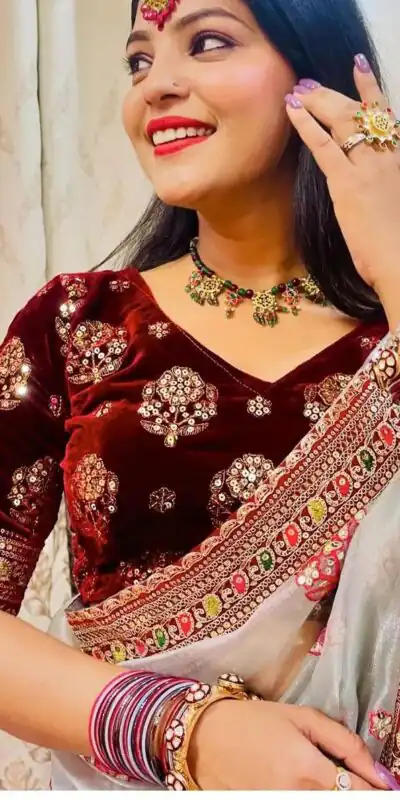 VT 539 Ash Blue Color Organza Designer Multi Thread Work Saree And Blouse Casual, Wedding, Festive, Events . Expected Delivery  4-6 Working Days @1999/- | Sarees, Bollywood Sarees, Creative Sarees, Designer Sarees, Embroidered Sarees, Ethnic Saree, Modern Digital sarees, Party Wear Sarees