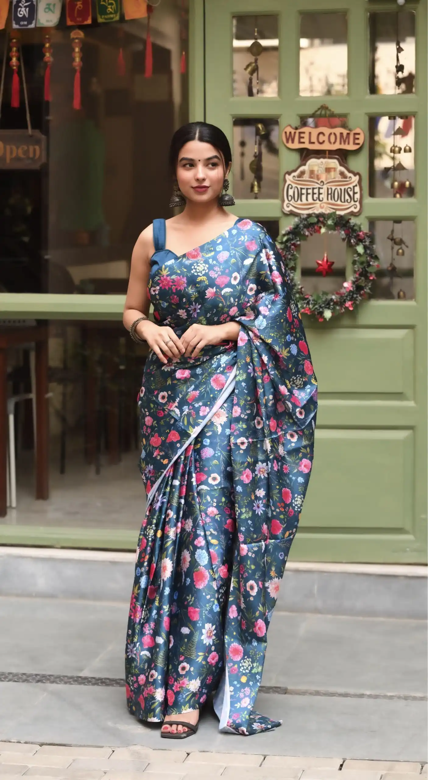 RM104 Blue Color Heavy Devsena Soft Silk Digital Printed Saree Casual, Party Wear, Wedding, Events Etc Delivery Expected.4-6 Working Days 1499/- | Sarees, Bollywood Sarees, Creative Sarees, Designer Sarees, Embroidered Sarees, Ethnic Saree, Modern Digital sarees, Party Wear Sarees