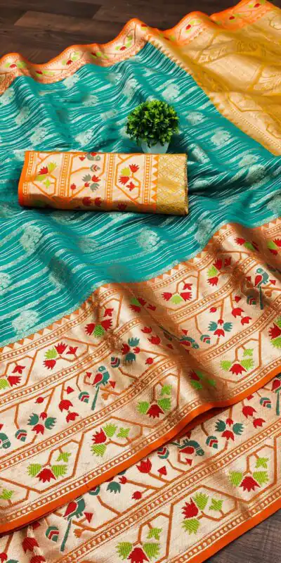 MB™️  3263 Green Color Pure Lichi Silk Gold Zari Weaving Saree Casual, Wedding, Party, Festival, Events, Etc. Expected Delivery 4-6 Working Days @1599/- | Sarees, Bollywood Sarees, Creative Sarees, Designer Sarees, Embroidered Sarees, Ethnic Saree, Modern Digital sarees, Party Wear Sarees